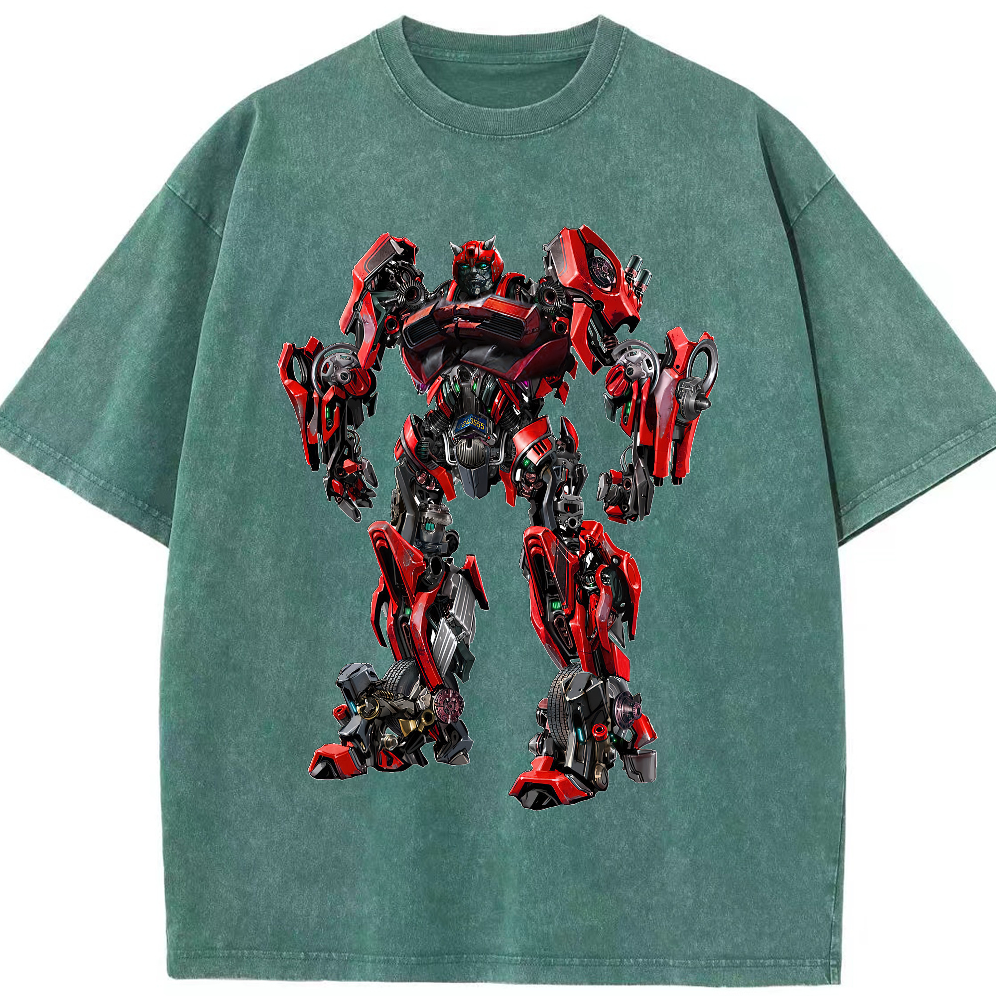 （画像用） Transformers トランスフォーマー 綿100% ヴィンテージ風 半袖Tシャツ（フロントプリント）